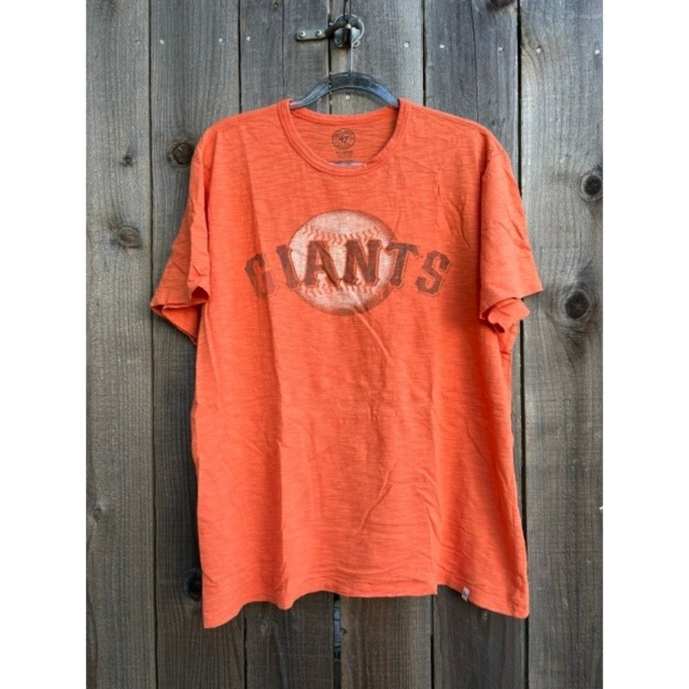 Forty Seven Brand San Francisco Giants XL Orange Slub Cotton Graphic T-Shirt